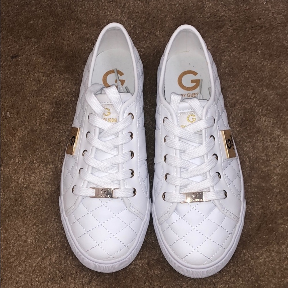 G By Guess White Backer Sneakers